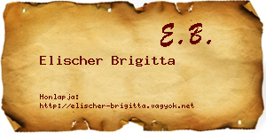 Elischer Brigitta névjegykártya