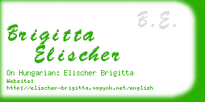 brigitta elischer business card